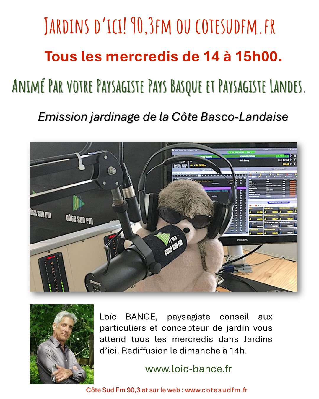 Paysagiste Capbreton Jardins d'ici Emission jardinage de la C�te Basco-Landaise